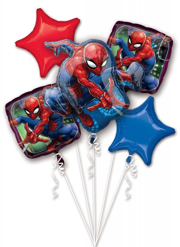Amscan Spiderman folieballon buket