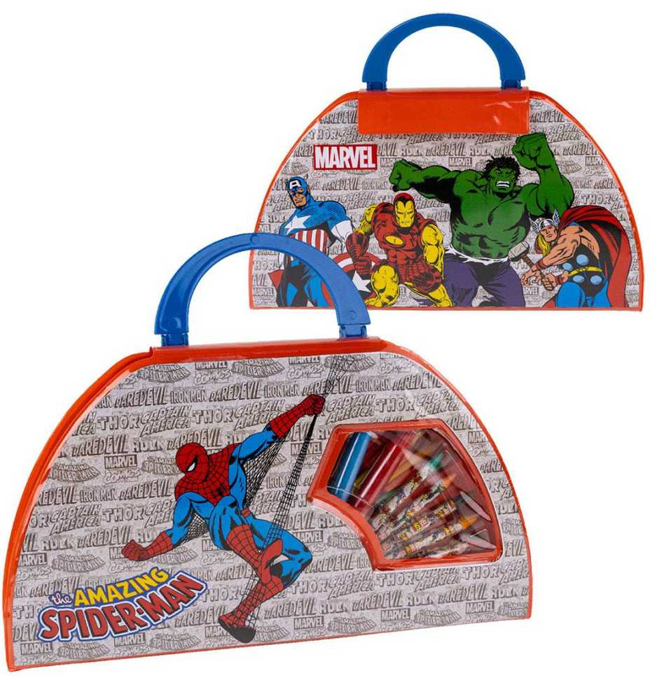 50 dalių „Avengers Marvel“ kanceliarinių prekių rinkinys