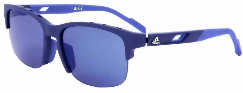 Adidas sportiniai akiniai tamsiai mėlynais lęšiais