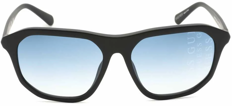 Guess GU00057-02W matiniai juodi akiniai su mėlynais stiklais