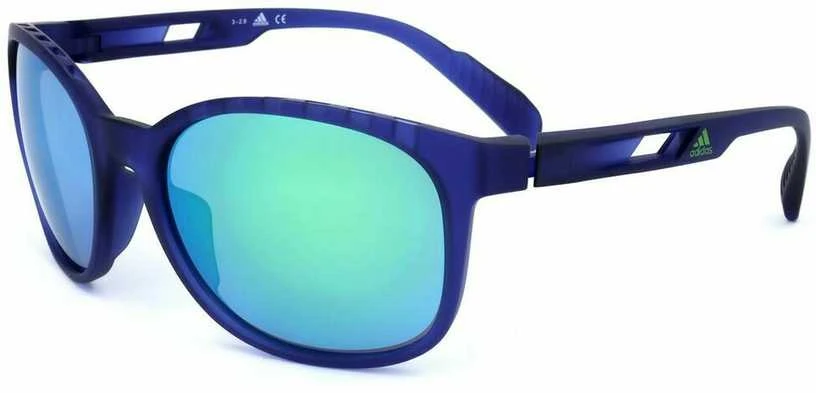 Adidas SP0011 akiniai su žaliais veidrodiniais lęšiais