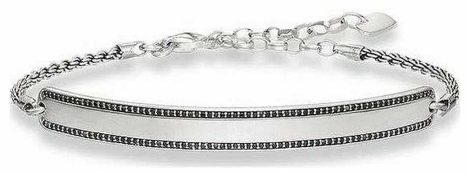 Biżuteria THOMAS SABO 000964311L21v. Bransoletka, Kolor juoda sidabrinė. Unisex.