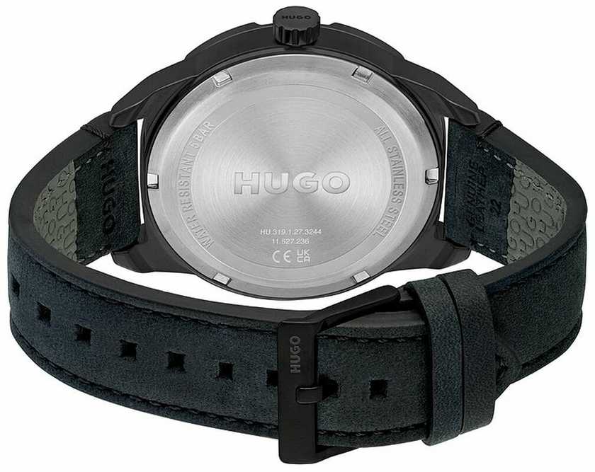 Hugo Boss Laikrodis HUGO 1530275. Kwarcowy, Kolor juoda oranžinė. Mężczyzna.