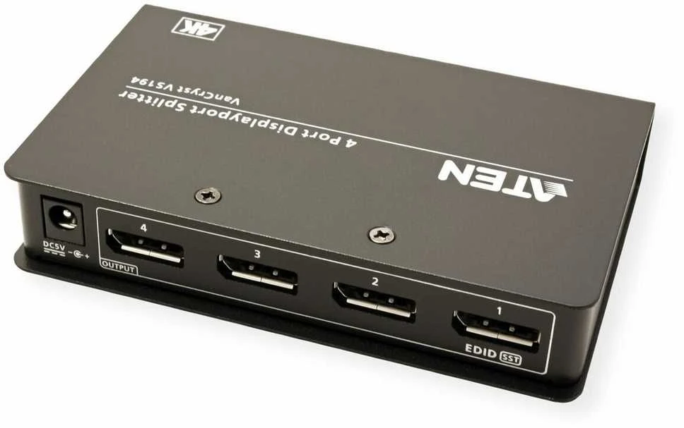 Aten Splitter, DisplayPort, 4 Port (VS194A-AT-G)