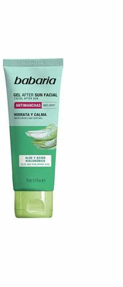 Babaria Anti-Manchas Aloe y Acido Hialuronico Gel Facial After Sun, 75 ml