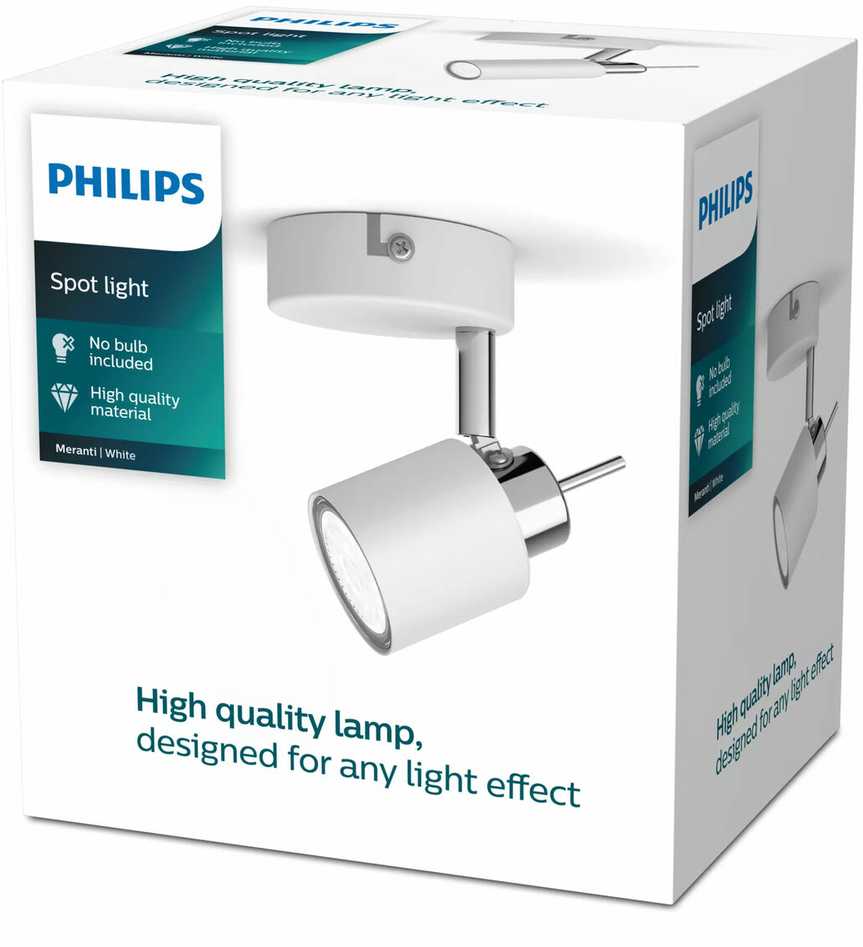 PHILIPS bodové světlo Meranti single spot baltas 1x35W 230V - bílá
