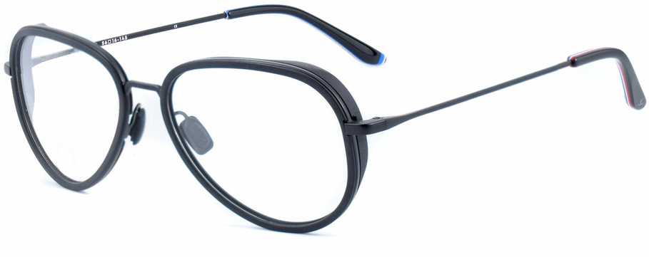 Męskie okulary Vuarnet VL1805 su nakładką clip-on juoda