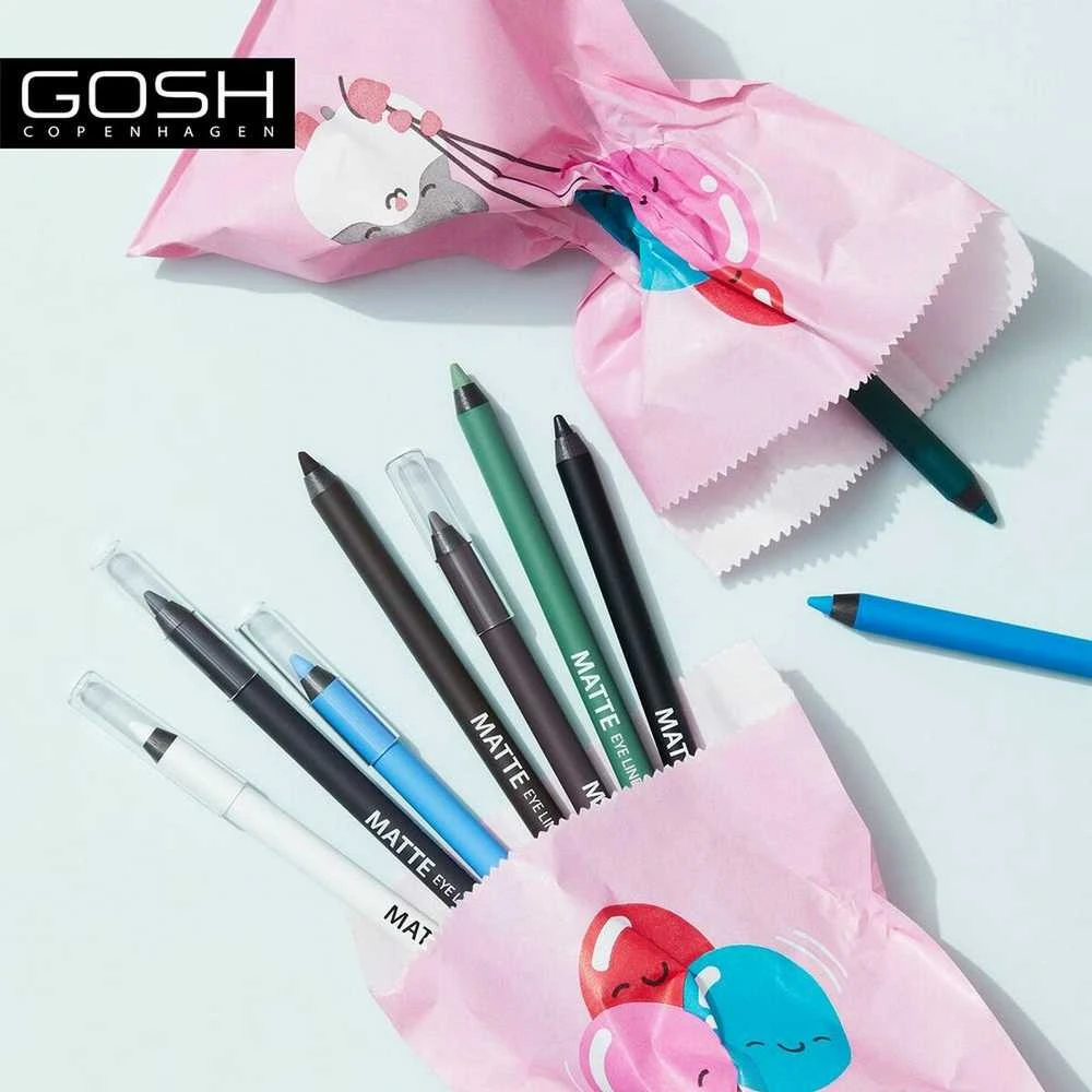 Gosh Matte Eye Liner AllergyCertified Pieštukas Matte Liquid Akių apvadas 007 Caribbean 1.2 g