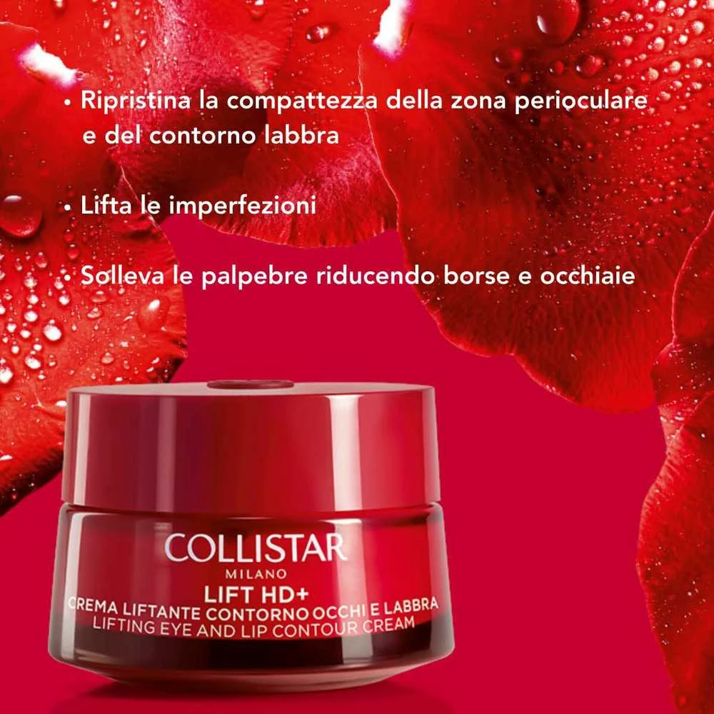 Collistar Lift Hd stangrinamasis paakių ir lūpų kremas 15ml