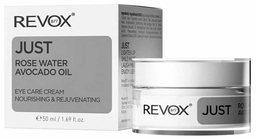 Revox B77 Just Rose Vanduo & Avocado Oil maitininantis Paakių kremas, 50 ml