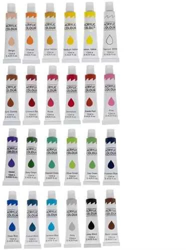 Acrylic paints 24pcs.- 12ml. Maaleo 20363