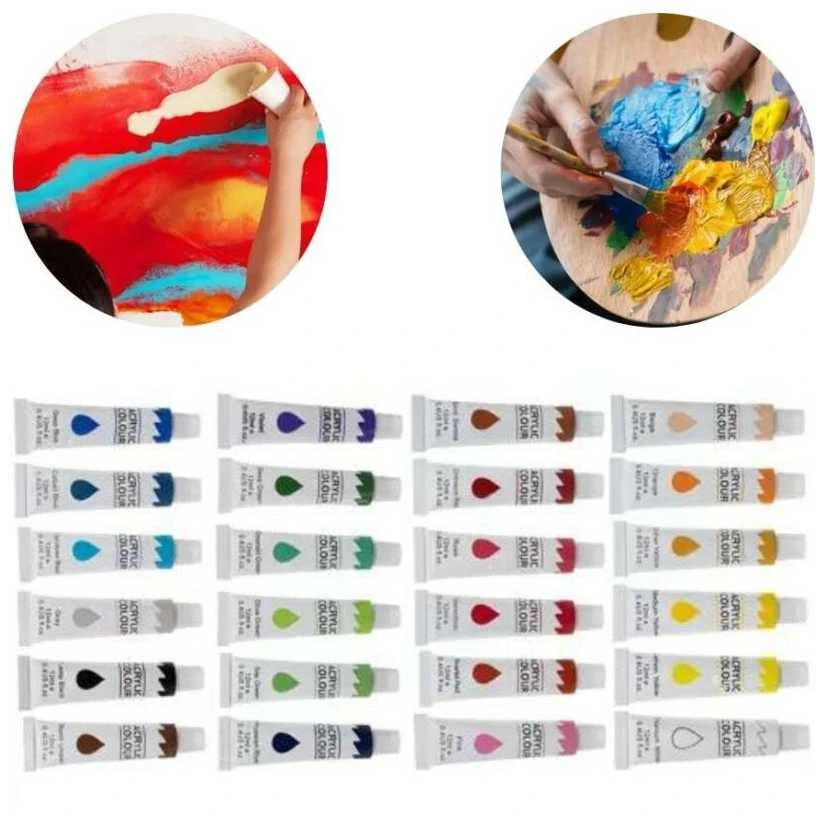 Acrylic paints 24pcs.- 12ml. Maaleo 20363