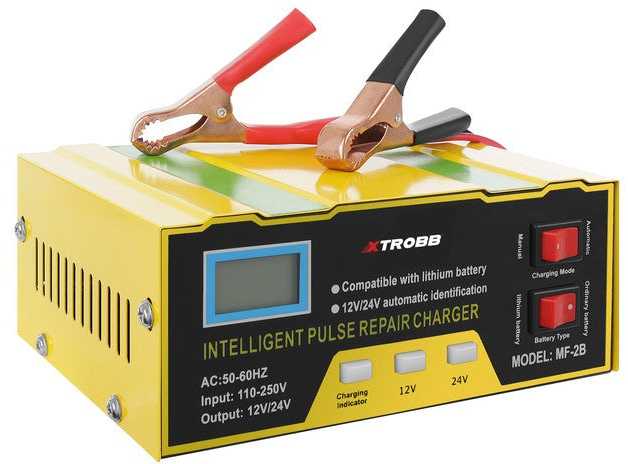 Akumuliatoriaus įkroviklis 12 V / 24 V