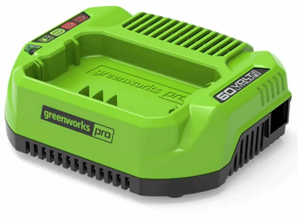 Greenworks 60V įkroviklis su LED indikatoriais