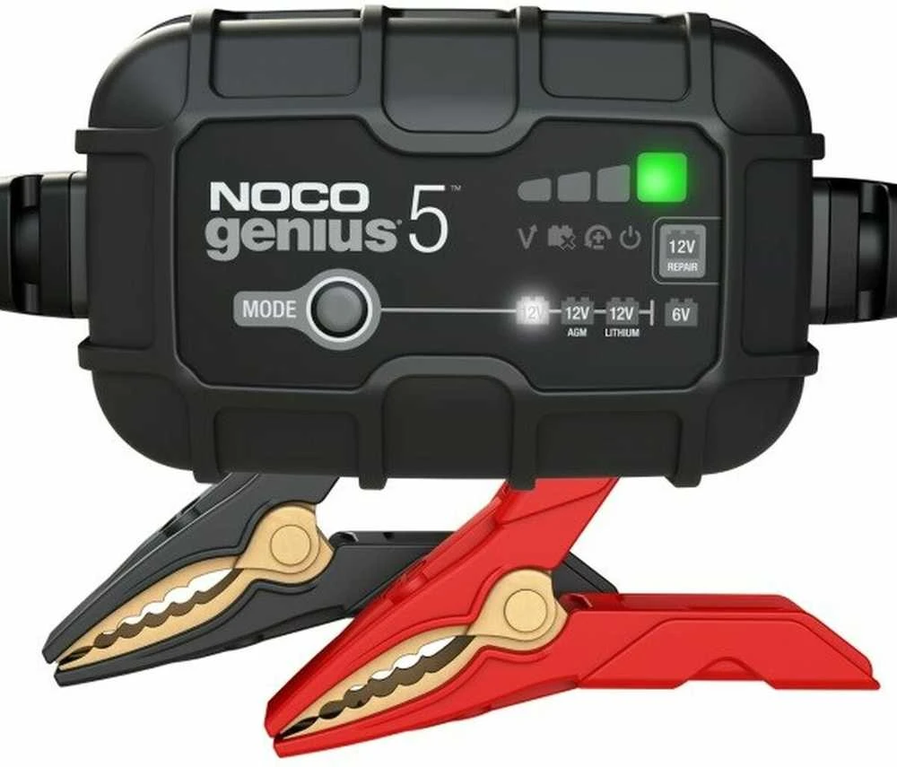 Akumuliatorių Įkroviklis - NOCO Genius5 5A, 6V/12V su Priežiūros Funkcija