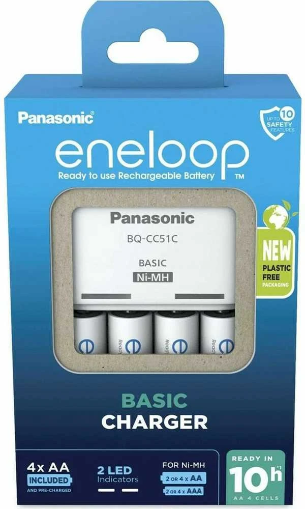 Kroviklis Panasonic ENELOOP K-KJ51MCD40E, 10 val; +(4xAA)