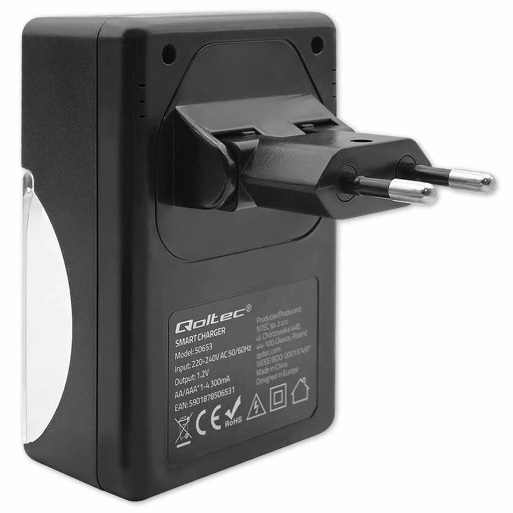 Įkroviklis - Qoltec 50653 Ni-MH R03/AAA R6/AA 1.2V