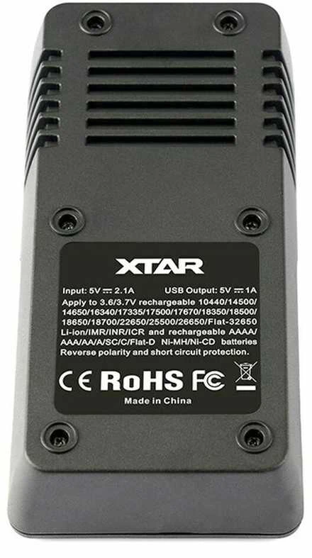 Baterijų įkroviklis XTAR VC2 18650 14500 18500 26650 Li-ion elementam 2 vietų