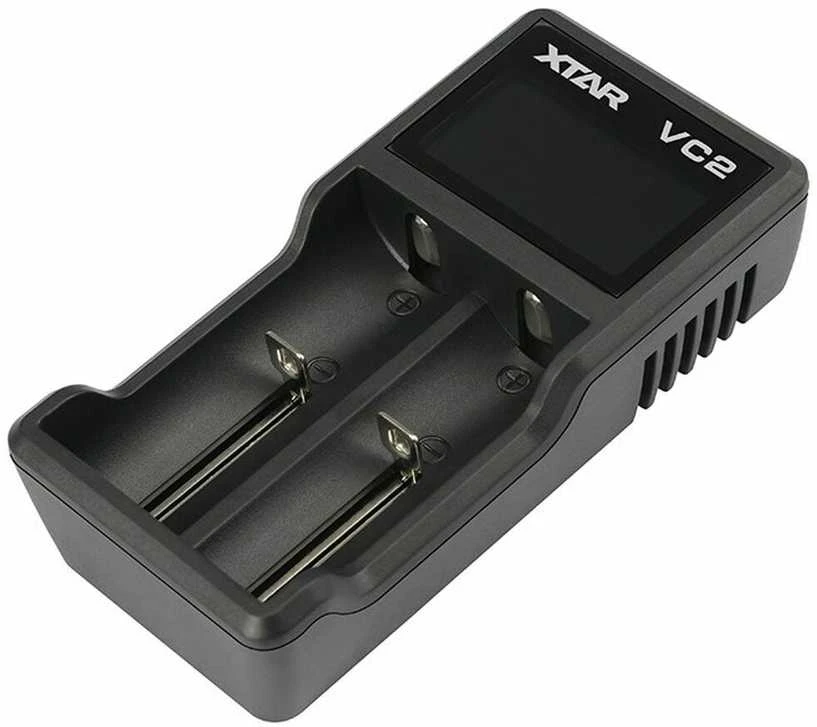 Baterijų įkroviklis XTAR VC2 18650 14500 18500 26650 Li-ion elementam 2 vietų