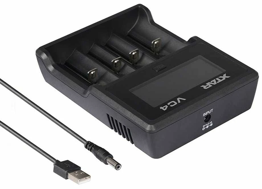 Baterijų įkroviklis XTAR VC4 18650 AA AAA elementam ni-MH li-ion 4 vietų 