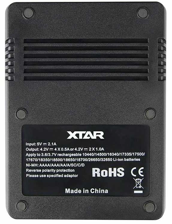 Baterijų įkroviklis XTAR VC4 18650 AA AAA elementam ni-MH li-ion 4 vietų 