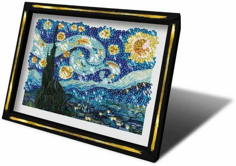 Mattel Sequin picture La nuit etoilee STARRY NIGHT Sequin embroidery 1680pcs ZA6710