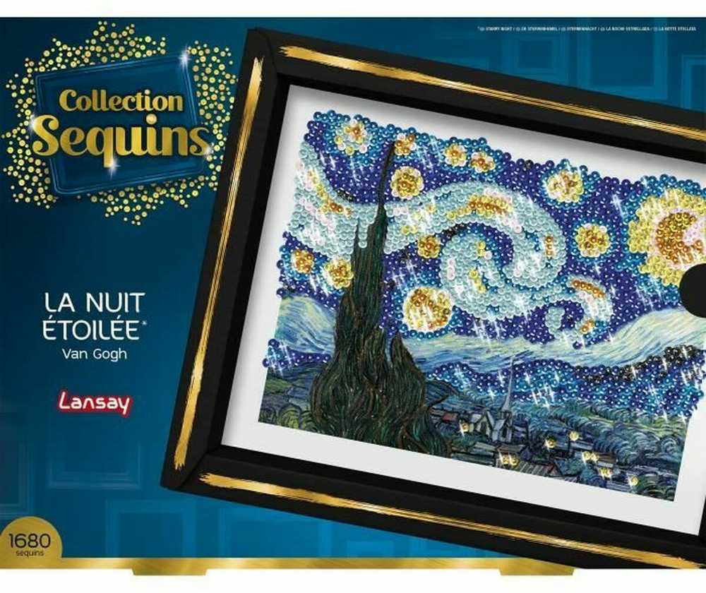 Mattel Sequin picture La nuit etoilee STARRY NIGHT Sequin embroidery 1680pcs ZA6710