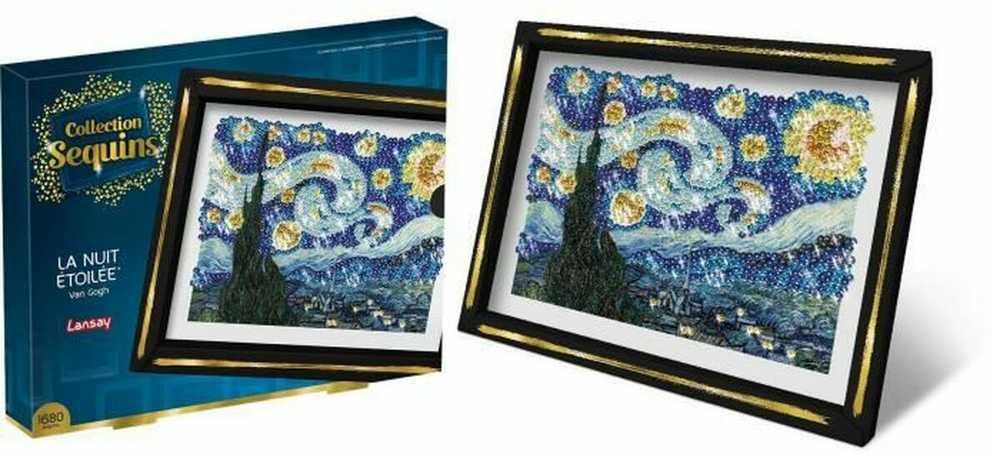 Mattel Sequin picture La nuit etoilee STARRY NIGHT Sequin embroidery 1680pcs ZA6710