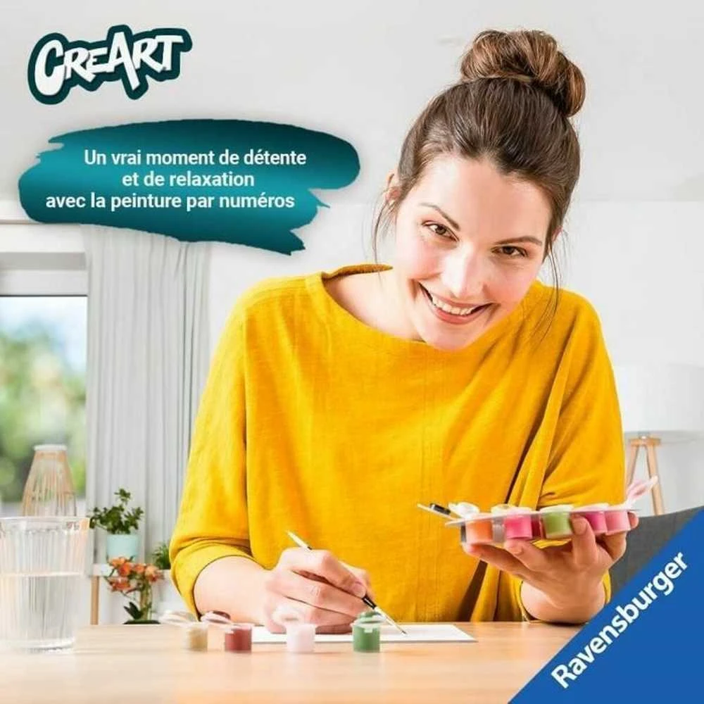 Ravensburger Tapyba pagal skaičius CreArt Cozy Cabana 20276 40x30cm