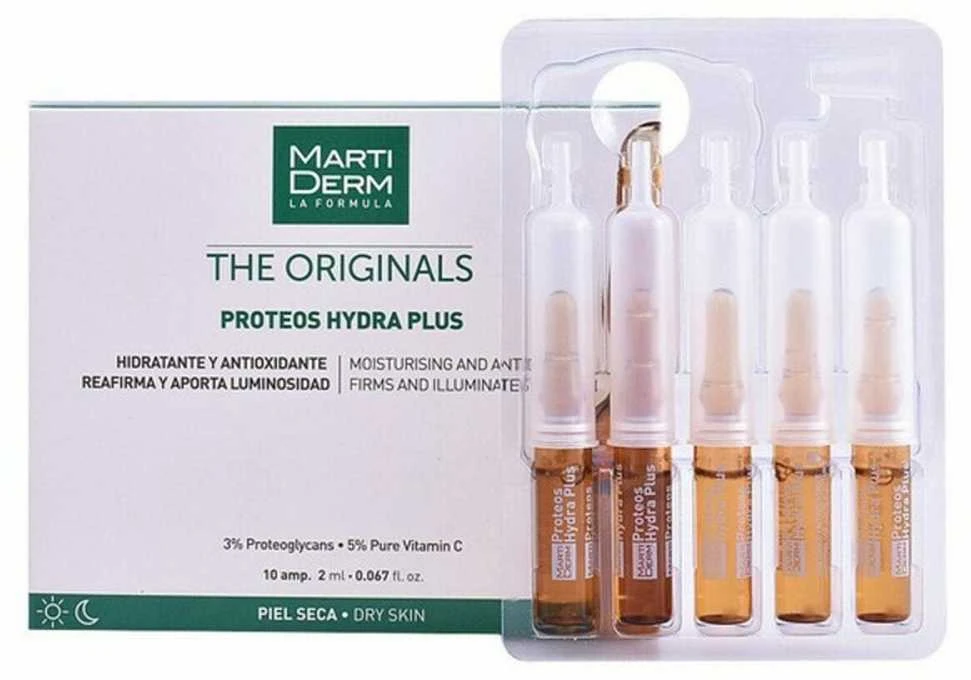 Martiderm Proteos Hydra Plus Ampules drėkinamosios ampulės veidui, 30x2 ml