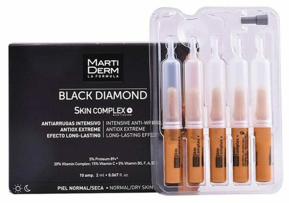 Martiderm Black Diamond Skin Complex+ Veido ampulės su vitaminų ir antioksidantų kompleksu, 30x2ml