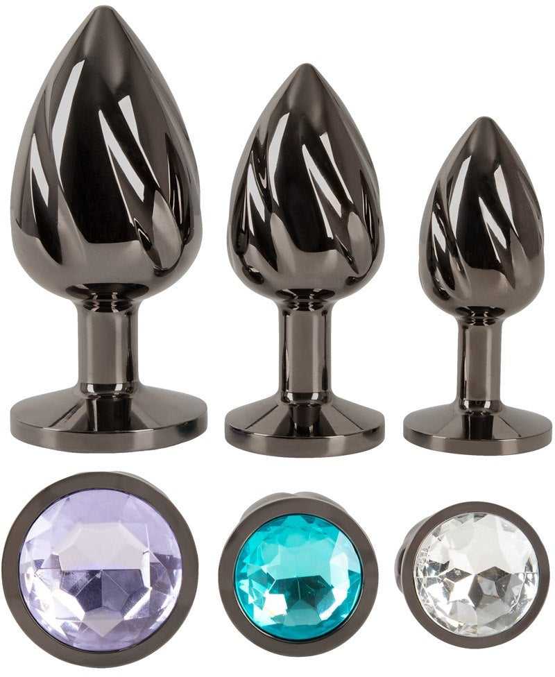 ANOS Metal Butt Plug Set Diamo