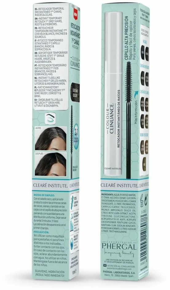 Cleare Institute COLOUR CLINUANCE Instant Gray Root Brow Retoucher #Dark Brown 10 ml
