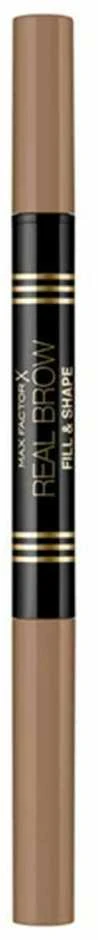 "Max Factor Real Brow Fill - Shape 03 Medium Brown antakių pieštukas ir pudra