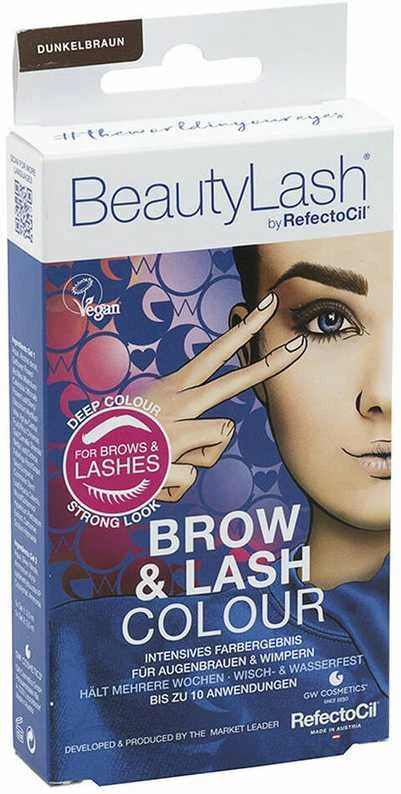 „Refectocil Beautylash“ antakių ir blakstienų dažų rinkinys, tamsiai ruda spalva, 1 vnt.