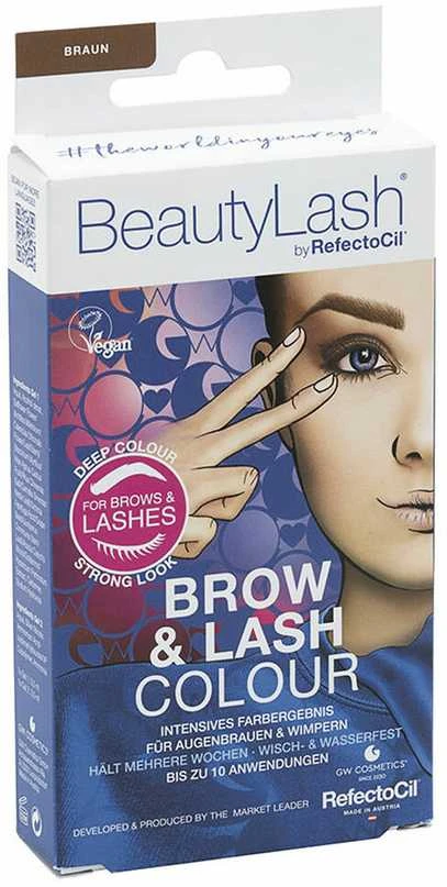 „Refectocil Beautylash“ antakių ir blakstienų dažų rinkinys, vidutinio rudumo, 1 vnt.