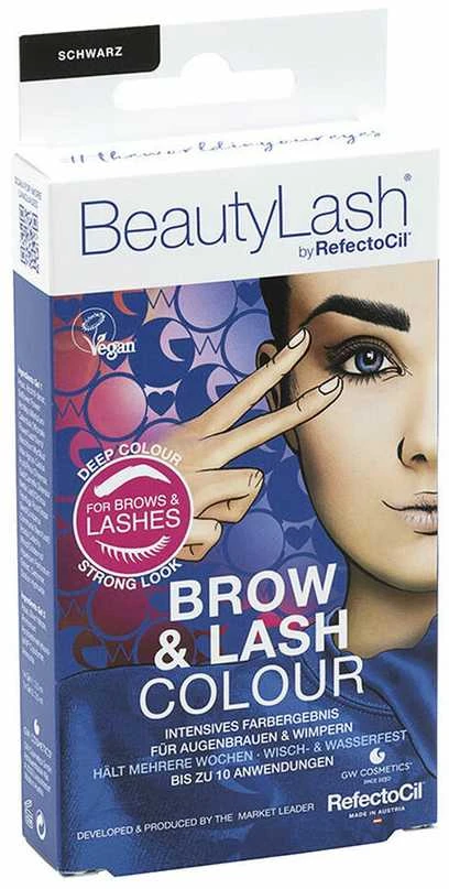 „Refectocil Beautylash“ antakių ir blakstienų dažų rinkinys, juodas, 1 vnt.
