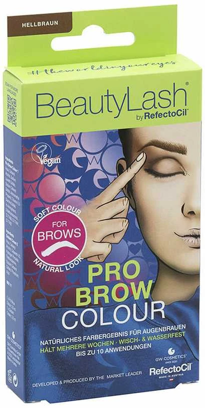 „Refectocil Beautylash Pro“ antakių dažų rinkinys, šviesiai rudas, 1 vnt.