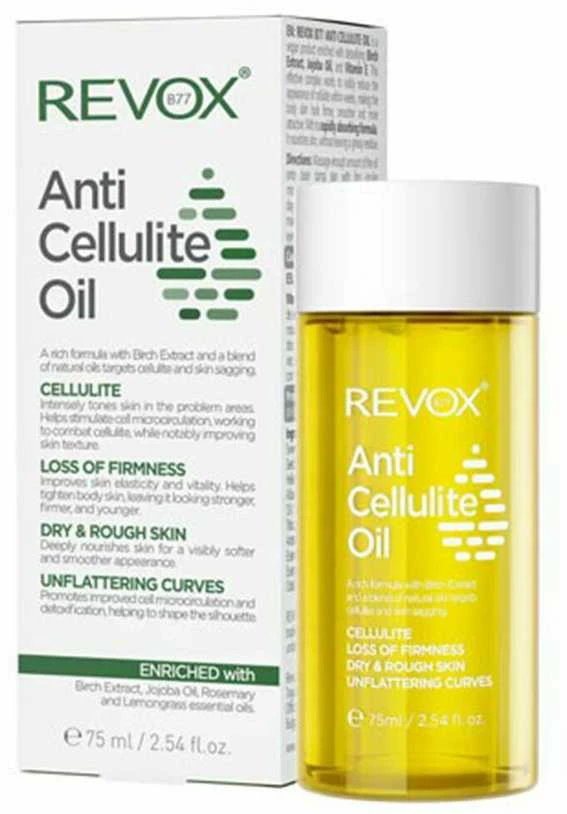 Revox B77 Revox anticeliulitinis aliejus nuo celiulito ir strijų moterims, 75 ml