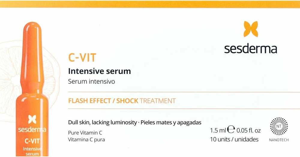 Sesderma C-VIT intensyvaus serumo ampulės, 10 x 1,5 ml
