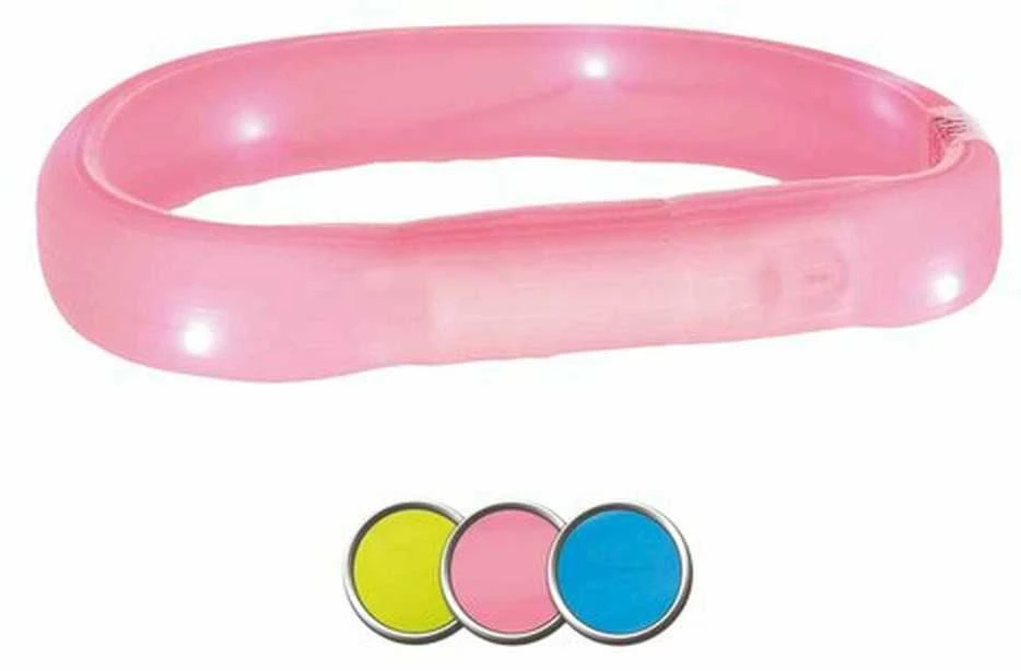Trixie Per USB pakraunamas šviečiantis antkaklis M-L 50 cm mėlynos sp.