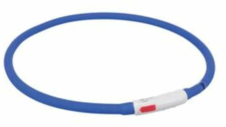 TRIXIE LED antkaklis USB, silikonas, XS-XL 70cm/10mm, oranžinis