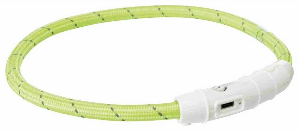 Trixie Per USB pakraunamas šviečiantis žiedas M-L 45 cm, žalios sp