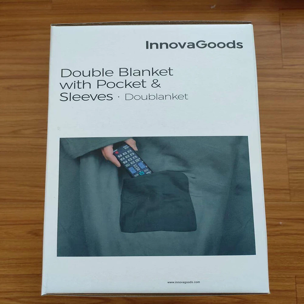 Antklodė su dviem rankovėmis su centrine kišene Doublanket InnovaGoods