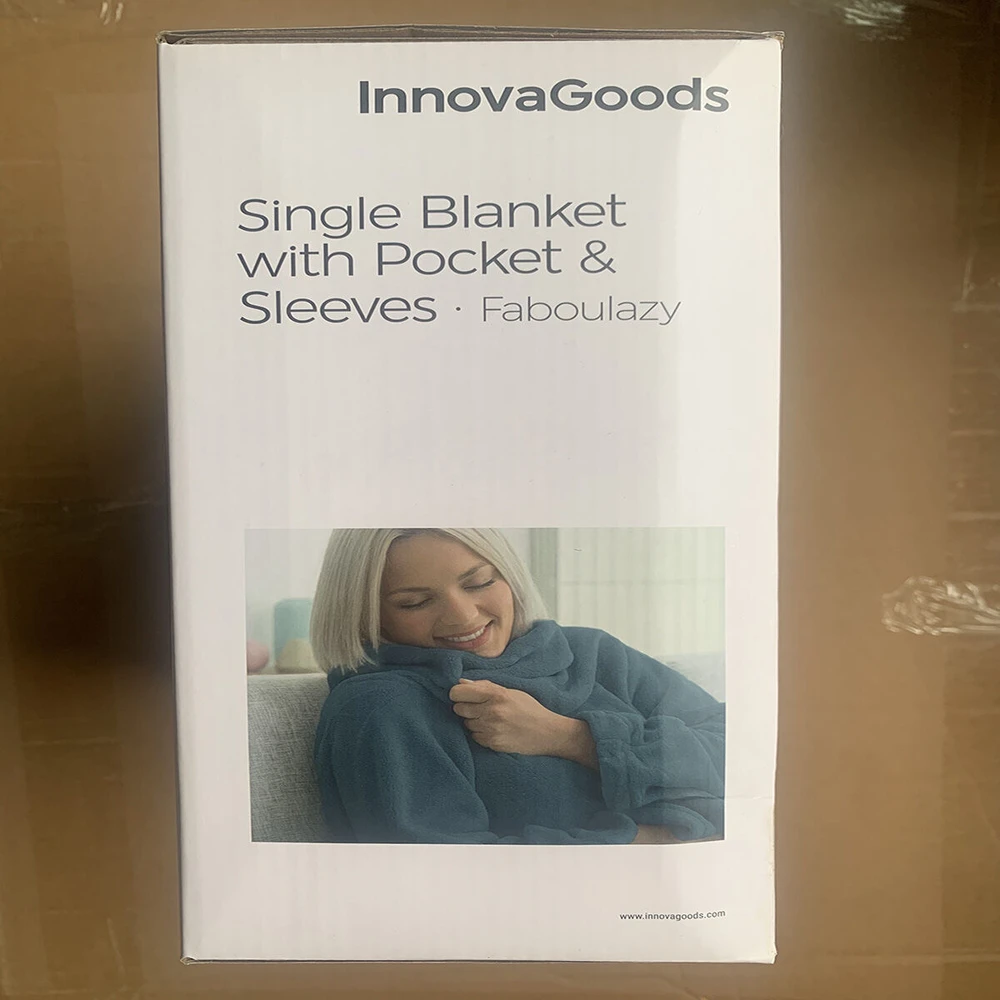 Antklodė su viena rankove ir centrine kišene Faboulazy InnovaGoods