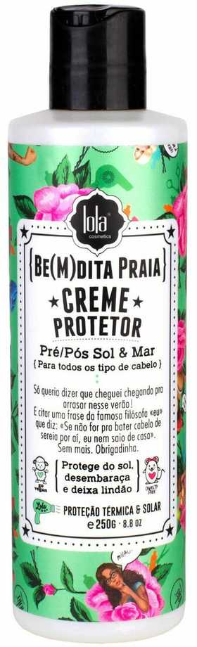 „Love Lola Cosmetics Be(M)dita Praia“ plaukų kreminis kremas nuo UV spindulių, 250 g