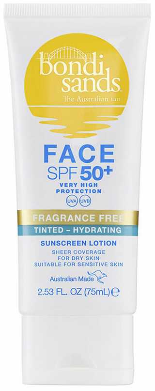 Bondi Sands Face Spf50 Loción Facial Hidratante Con Color, 75 ml