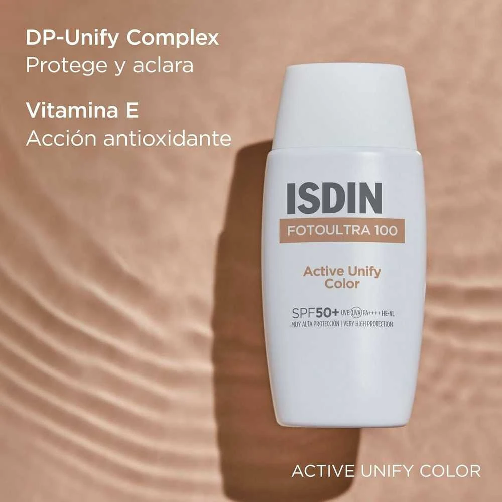 Isdin FOTOULTRA 100 ACTIVE UNIFY COLOR SPF 50+ tinted sunscreen 50 ml