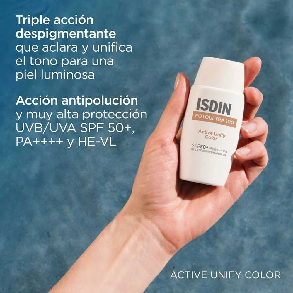 Isdin FOTOULTRA 100 ACTIVE UNIFY COLOR SPF 50+ tinted sunscreen 50 ml