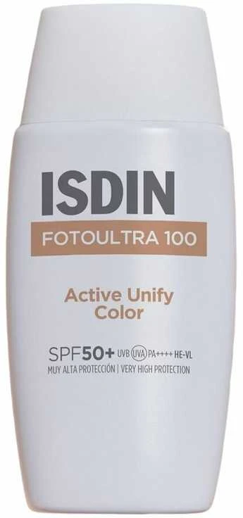 Isdin FOTOULTRA 100 ACTIVE UNIFY COLOR SPF 50+ tinted sunscreen 50 ml